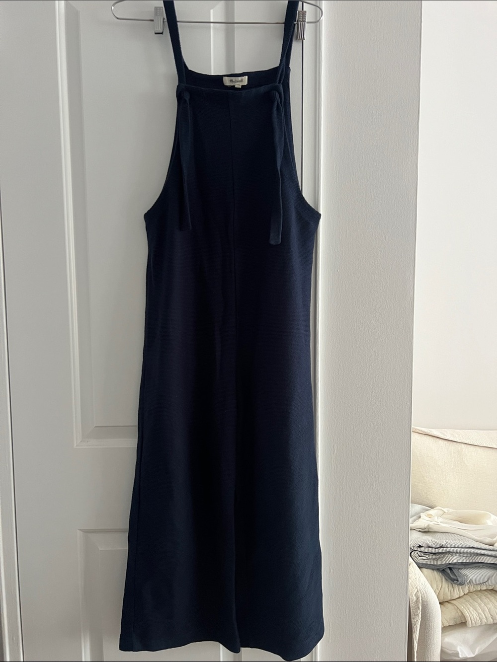 Madewell Cotton Jumpsuit in Navy